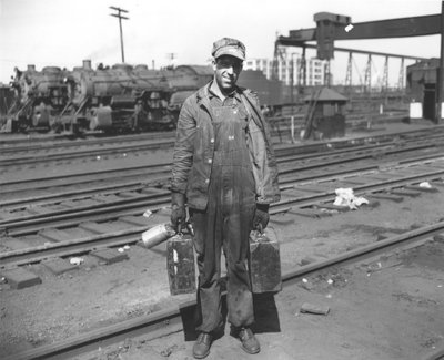 Railroad worker, c.1900 by American Photographer